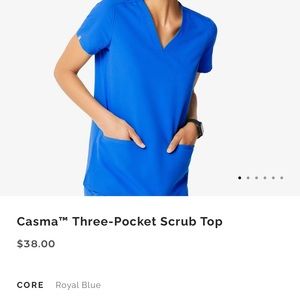 Royal blue fits scrub set